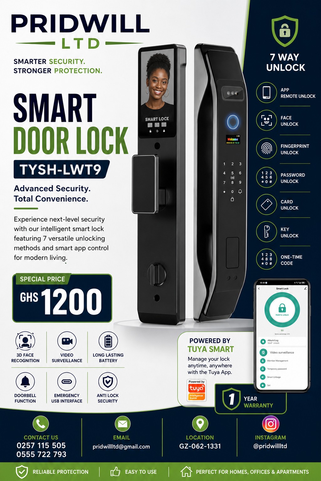 Smart Lock TYSH-LWT9 Flyer
